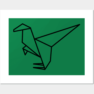 Origami Raptor Posters and Art